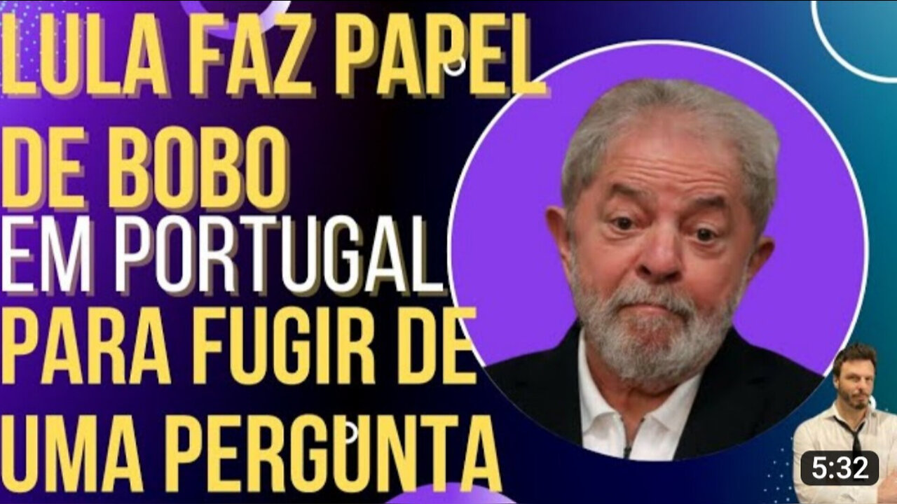 Embarrassment IN LISBON: Lula pretends not to understand Portuguese and runs away from the question!