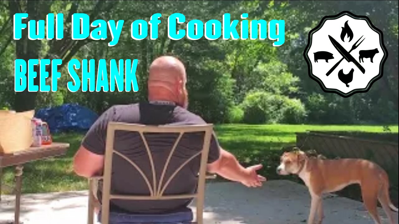 Full Day Cooking a Beef Shank aka Thor's Hammer