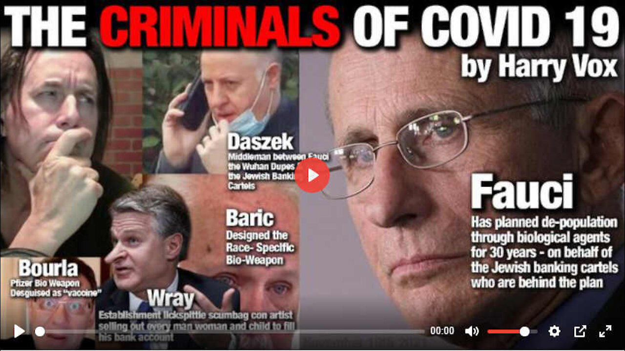 THE CRIMINALS OF COVID 19 - Its time to take them down