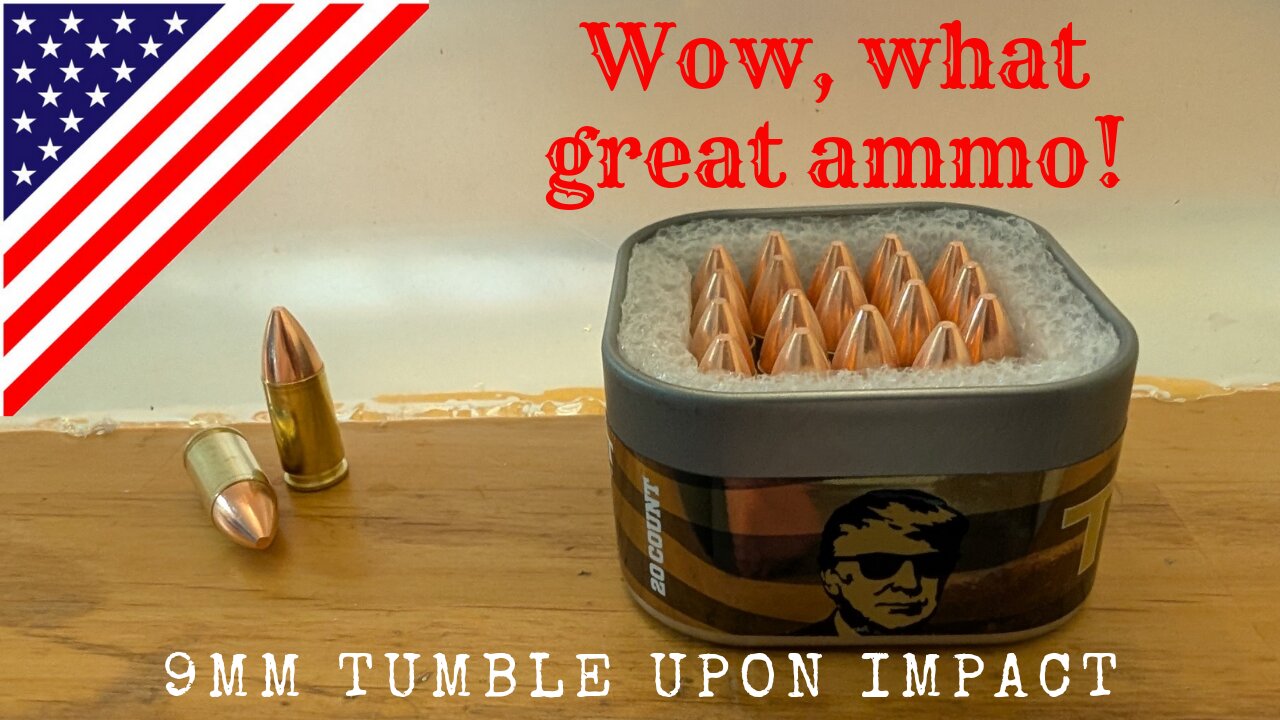 Making Ammo Great Again! Fort Scott Munitions 9mm 115gr Tumble Upon Impact TUI (Trump Ammo)