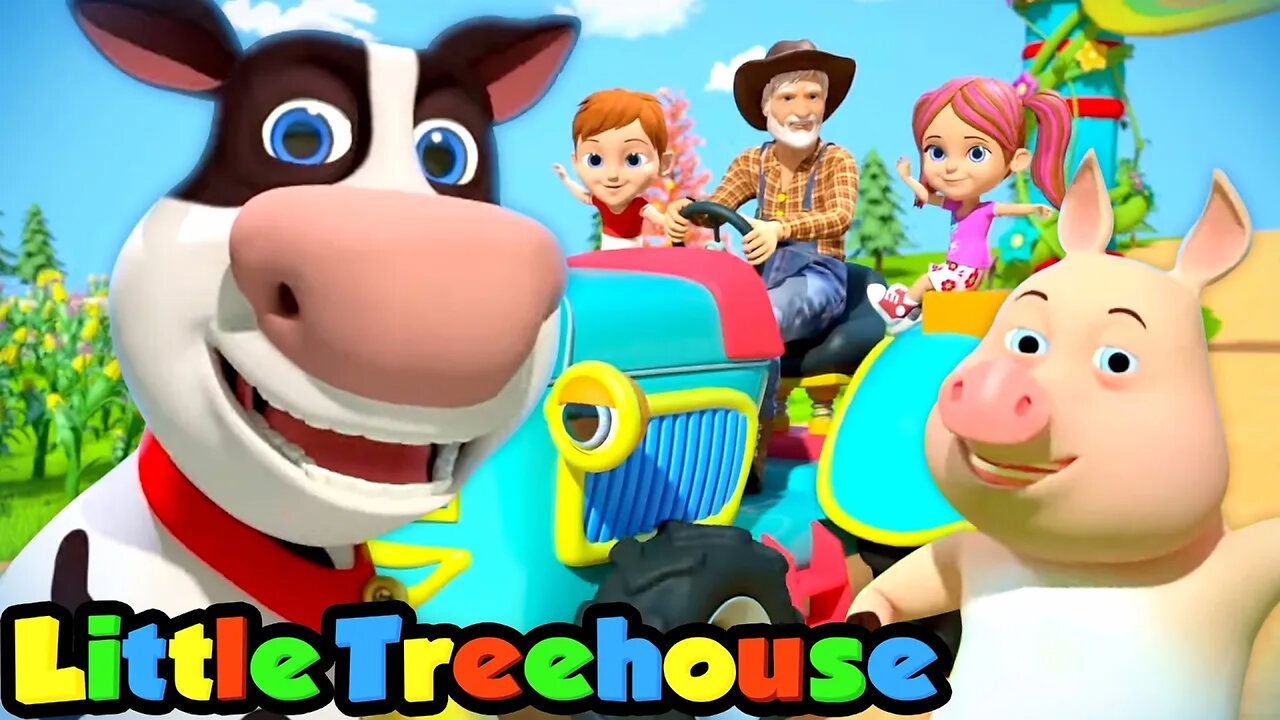 Old Macdonald had a Farm | Kindergarten Nursery Rhymes & Kids Songs | Little Treehouse