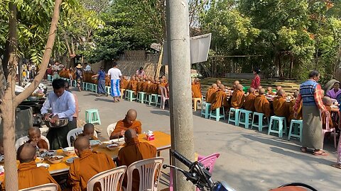 Boy Monks Eat on New Year’s Day