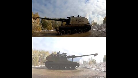 🇷🇺 the new 2S19M2 Msta-S SAU is delivered the Russian Army and ready for the deNAZIfication