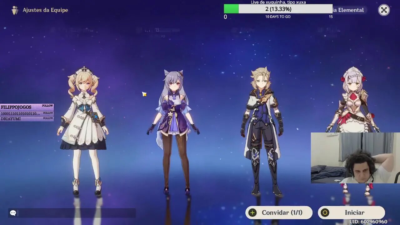 (Genshin) Fechando o interminável dificuldade 8 das torres