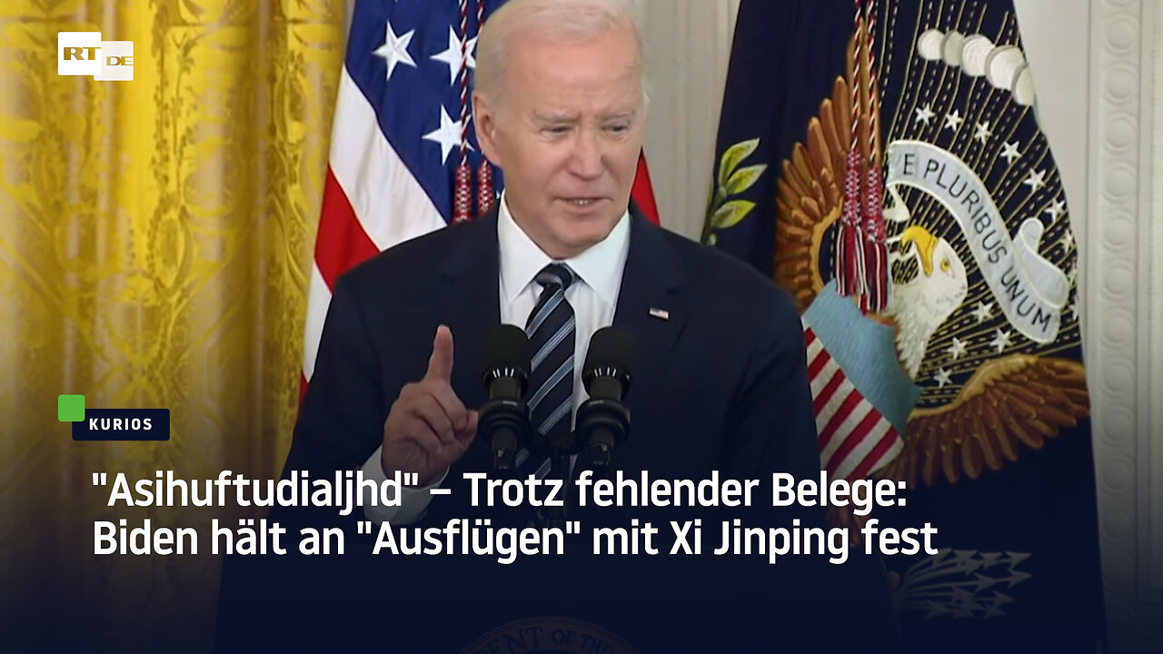 "Asihuftudialjhd" – Trotz fehlender Belege: Biden hält an "Ausflügen" mit Xi Jinping fest