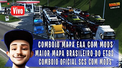 COMBOIO COM MODS NO MAPA EAA MAIOR MAPA BRASILEIRO DO ETS2 1.42 BETA