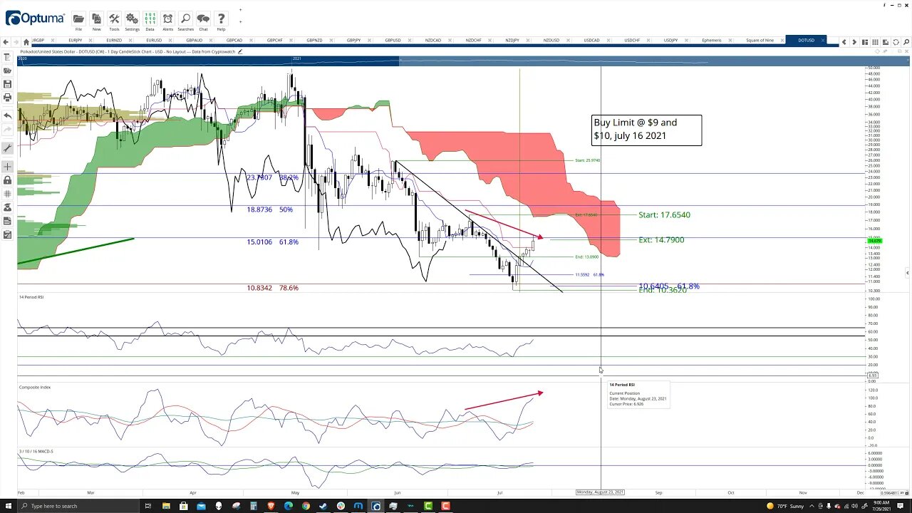 Polkadot (DOT) Cryptocurrency Price Prediction, Forecast, and Technical Analysis - July 26th, 2021