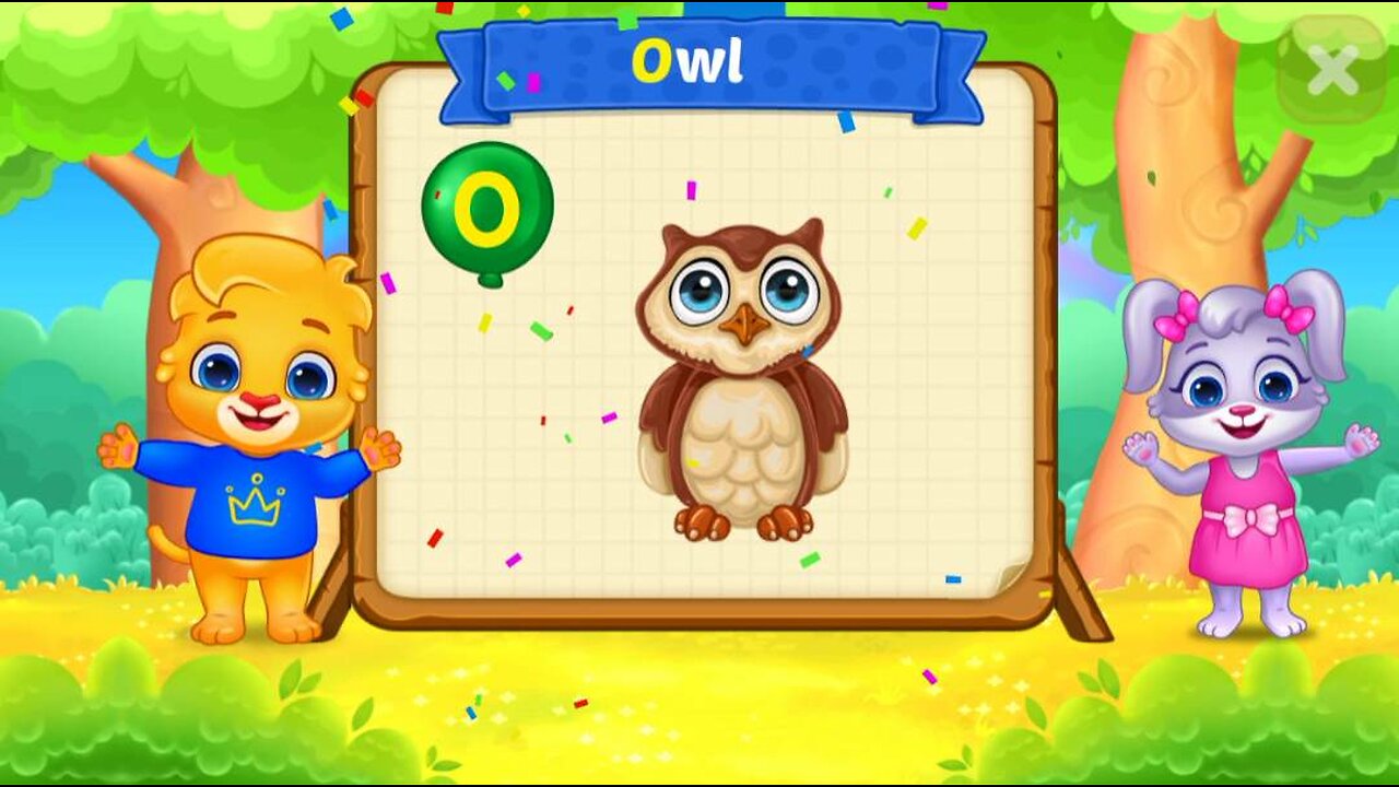 o for owl | find words alphabets