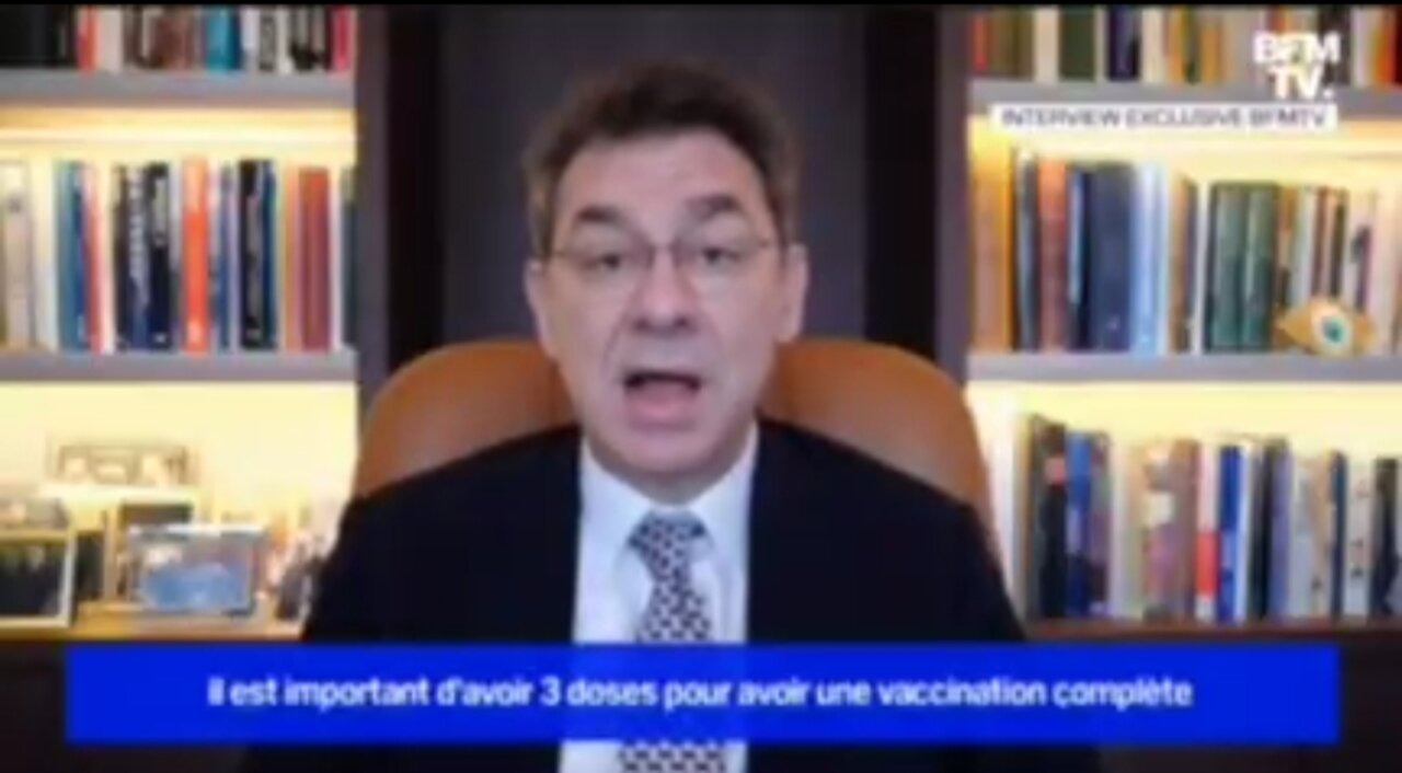 Le PDG de Pfizer qui déroule son business plan sur BFM TV dans le plus grand des calmes !