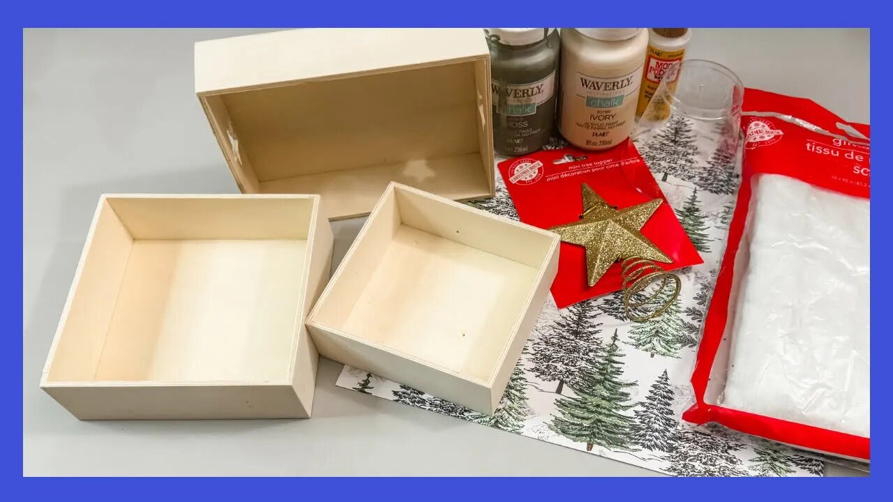 Dollar Tree Christmas Tree Village DIY || Christmas Craft || Just 1 Easy DIY