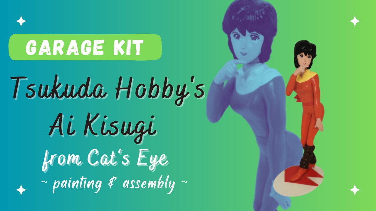 Painting the Vintage Tsukuda Hobby Cat's Eye Figure of Ai Kisugi