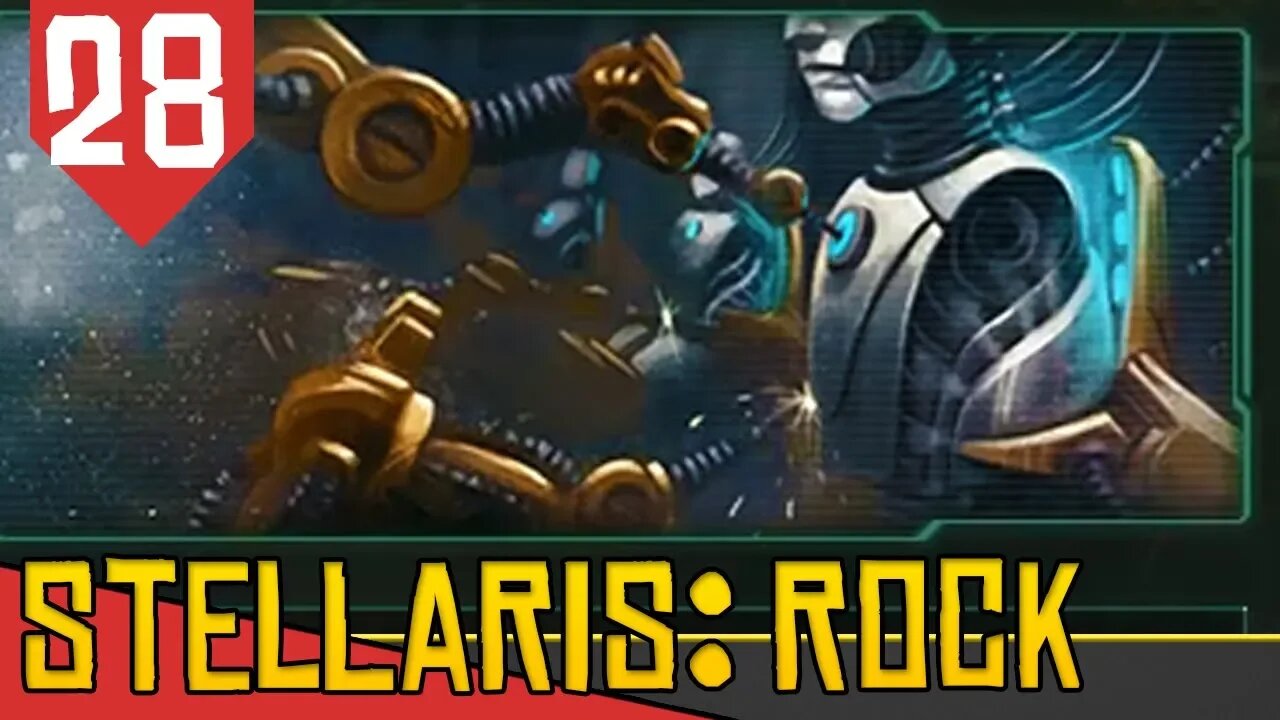 Sinais da REVOLUÇÃO da Inteligência Artificial- Stellaris Lithoids 2.5 #28 [Gameplay Português PTBR]