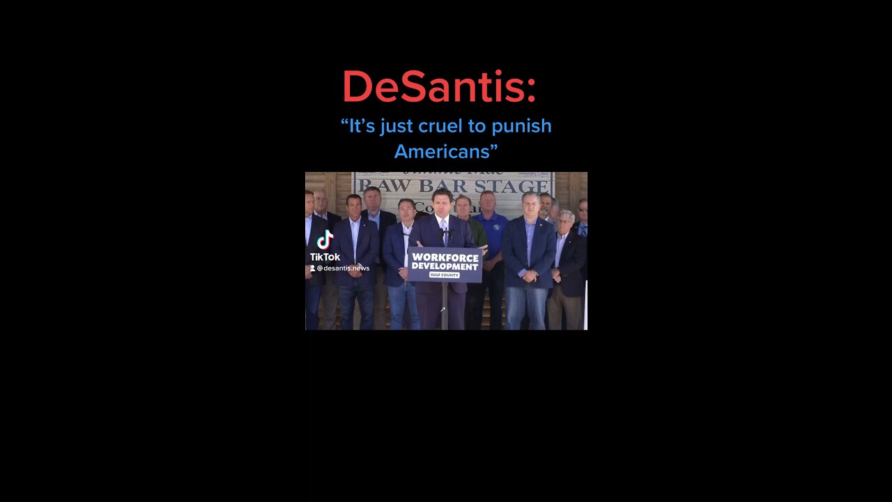 DeSantis says it’s cruel for Biden to not unleash American energy