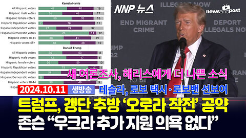 [NNP 뉴스 생방송] 2024년 10월 11일(금)