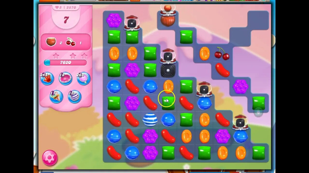 Candy Crush Level 2870 Talkthrough, 36 Moves 0 Boosters