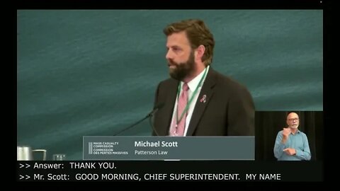 Key Testimony: Cf Supt has impression that federal Liberals interfered with NS mass shooting inquiry