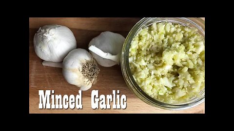 Make your own Minced Garlic at Home ~ Preserving Garlic