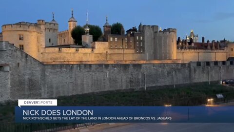 Nick takes in London at sunset after the Broncos’ first practice