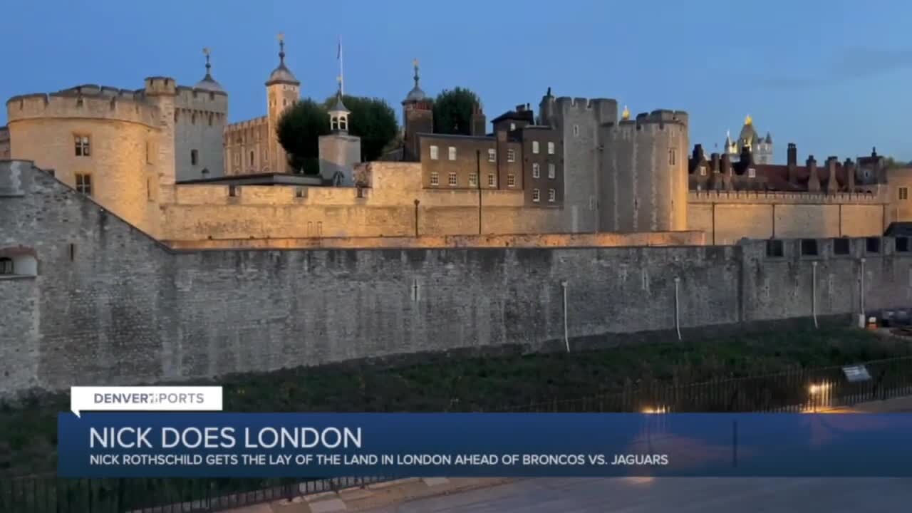 Nick takes in London at sunset after the Broncos’ first practice