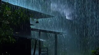 💤Deep Sleep in 5 Mins︱Heavy Rain & Thunder Sounds