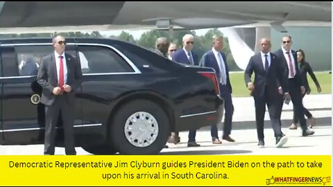 Democratic Representative Jim Clyburn guides President Biden on the path to take upon his arrival