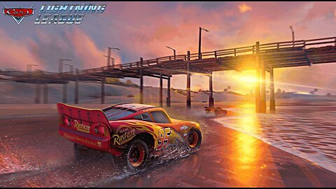 Jugando Cars La Liga del Rayo en la Playa