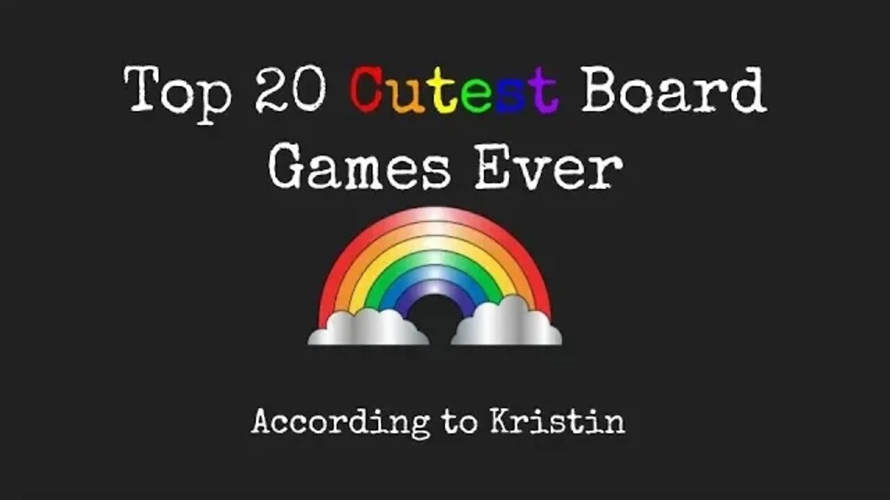 According to Kristin: Top 20 Cutest Board Games Ever