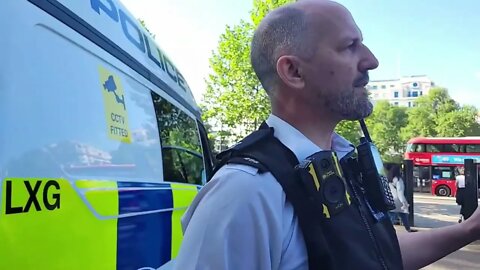He told us we could not film #metpolice