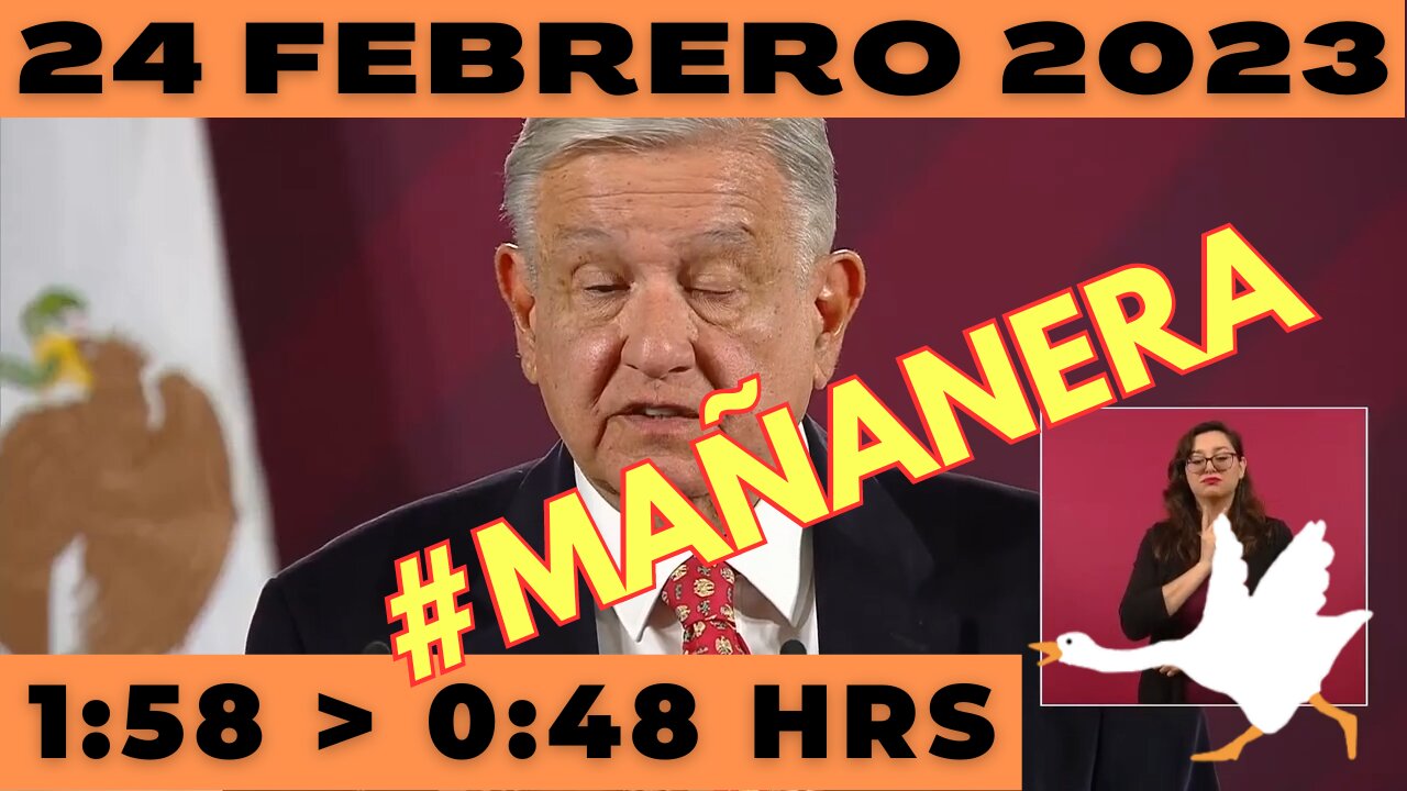 💩🐣👶 #AMLITO | Mañanera Viernes 24 de Febrero 2023 | El gansito veloz de 1:58 a 0:48.