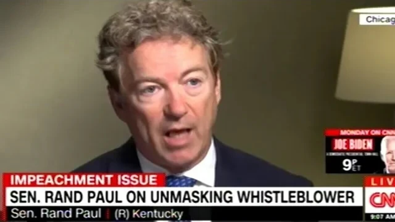 Rand Paul "Quid Pro Quo Is Only Bad If You Are Asking For Something Corrupt Or Bribing Somebody!"