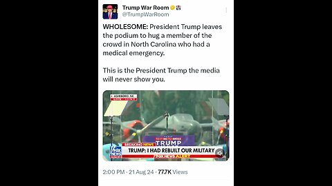 This is the President Trump the media will never show you.