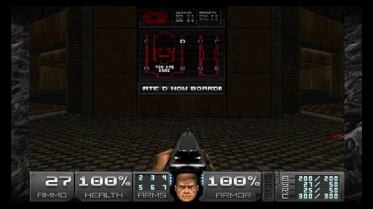 Doom 2: Back To Saturn X Episode 1 (Switch Add-On) - Map 8: Waiting (Hub Level)