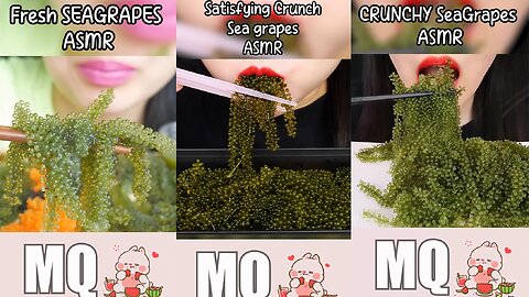 Best Crunchy SeaGrapes Eating Sounds🫢🍇