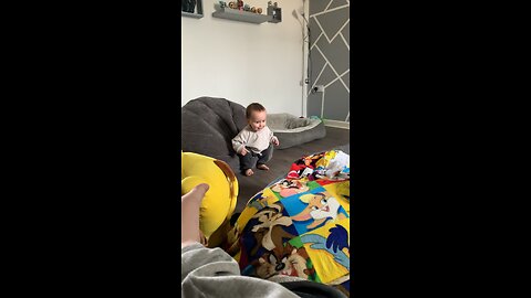 Who needs toys when you have a beanbag