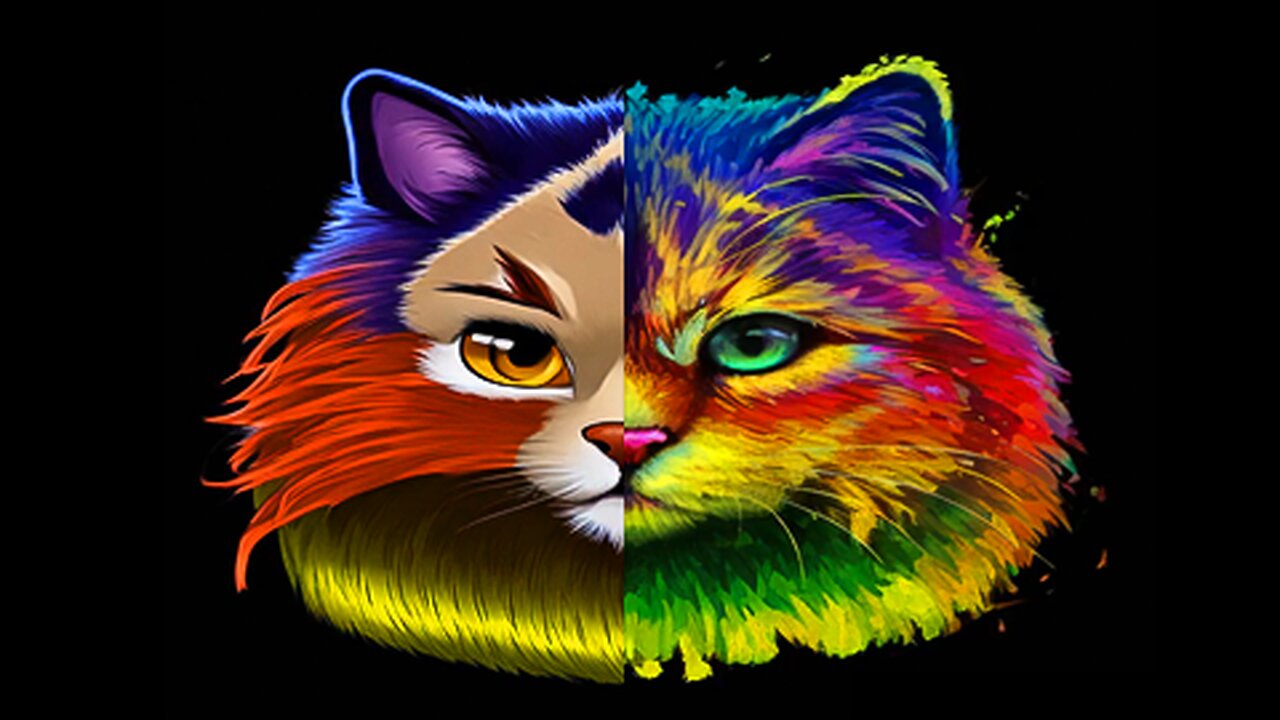A Beautiful Cat that Changes its Face and Color