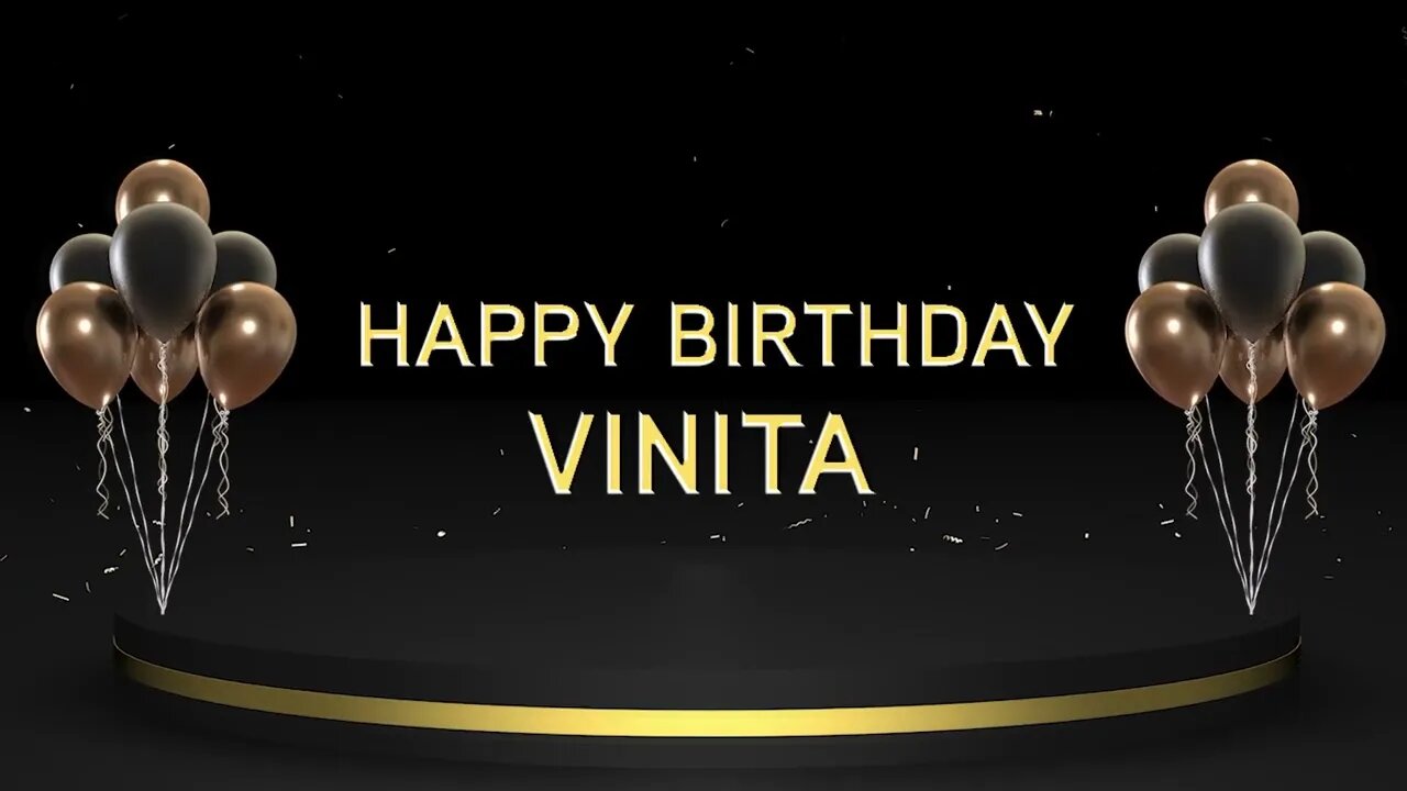Wish you a very Happy Birthday Vinita