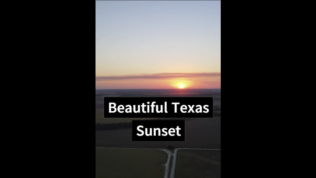 Beautiful Texas Sunset Drone Footage​