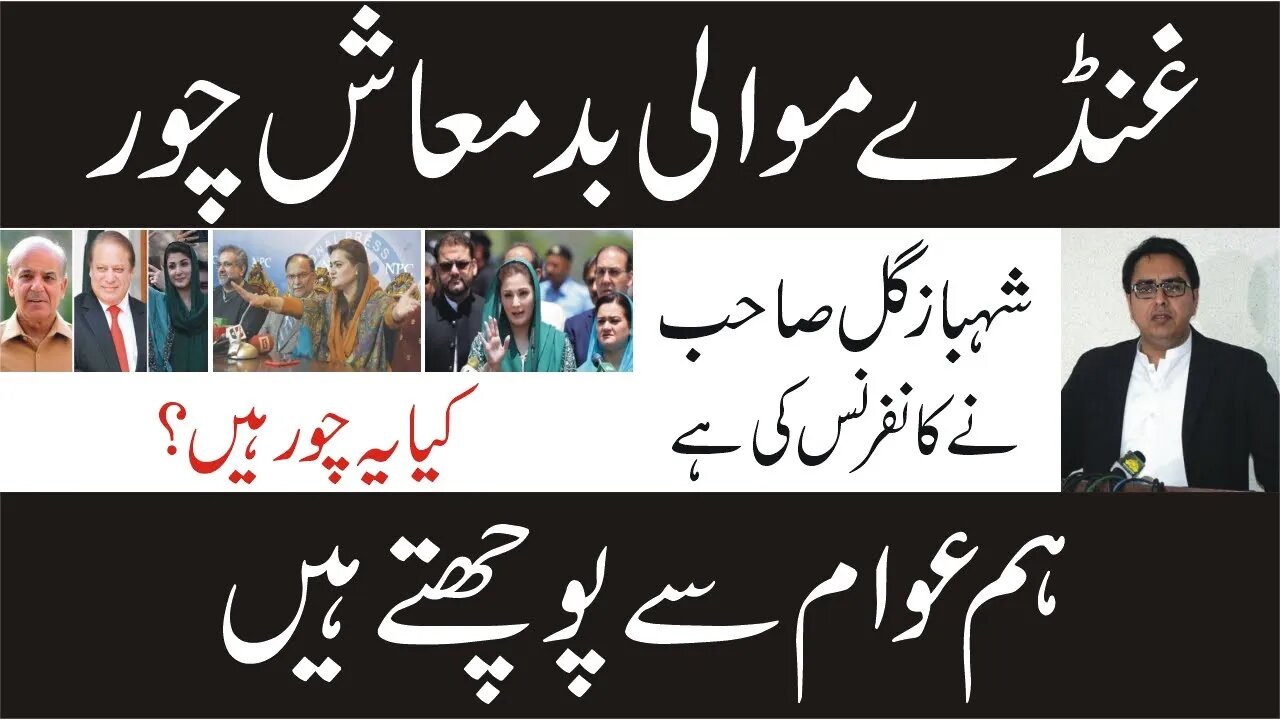 Shahbaz Gill speech about PMLN || Yeh Sub Chor Hain || PMLN Party Chor Hai || ہم عوام سے پوچھتے ہیں