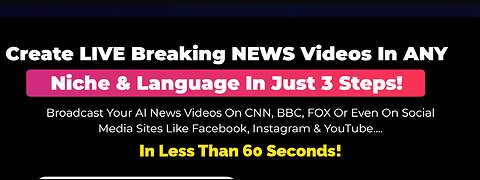ai video news maker demo: generates hyper-realistic, professional faceless news videos