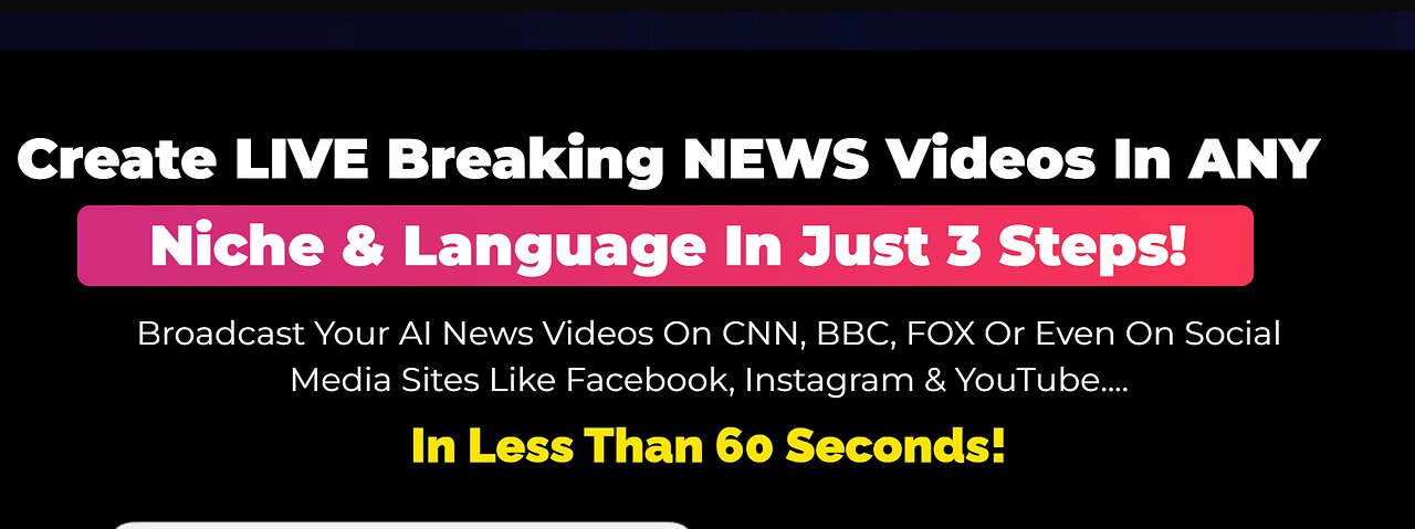 ai video news maker demo: generates hyper-realistic, professional faceless news videos