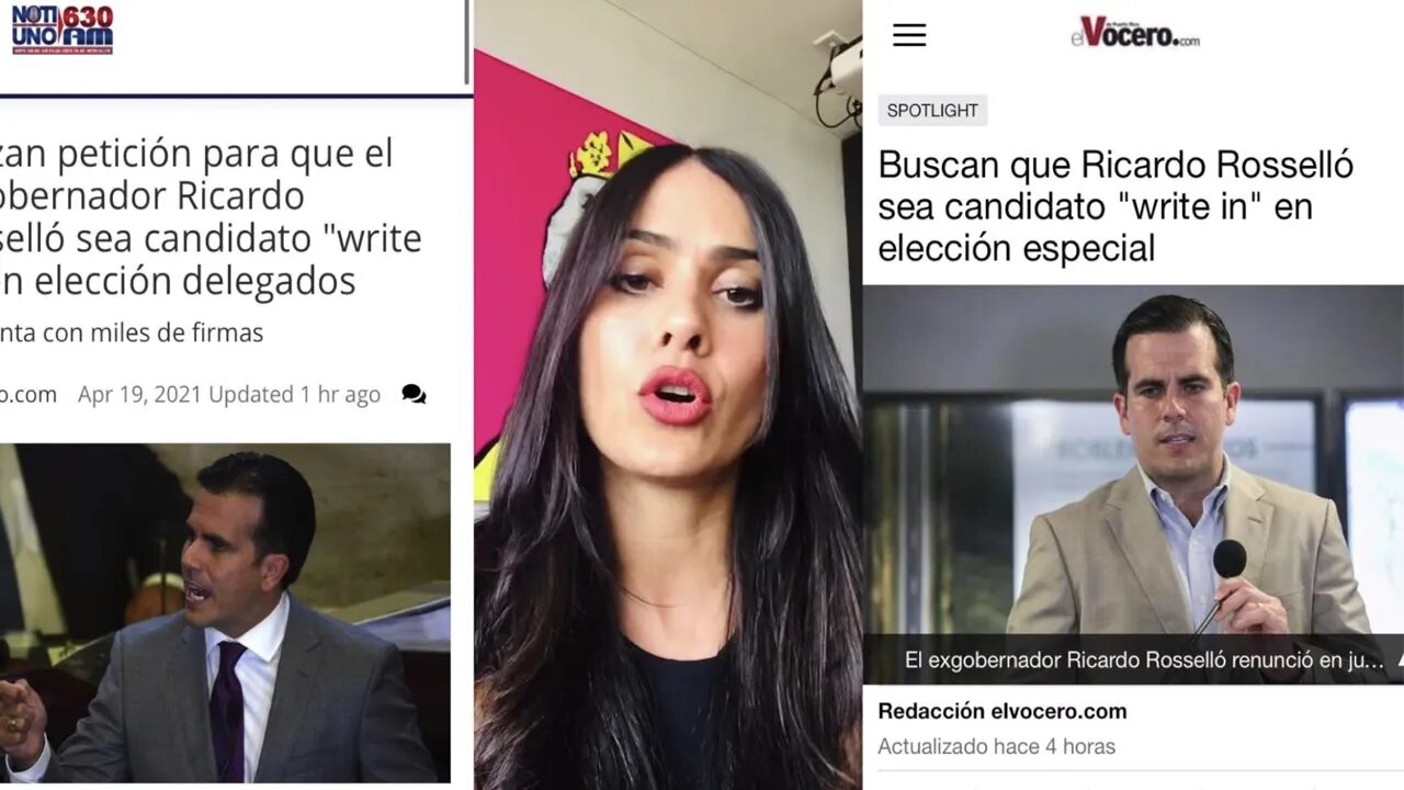 RICARDO ROSSELLÓ WRITE-IN A LA CÁMARA