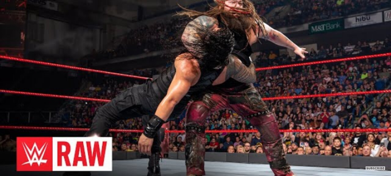 Full match roman reigns vs bray Wyatt raw 2017 #wwe