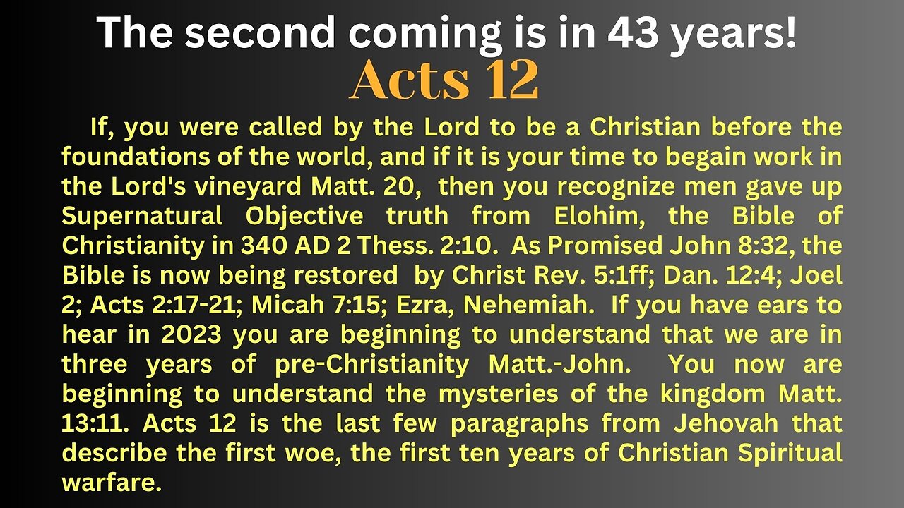 Acts 12. Those of us counted as righteous are much like Cornelious.
