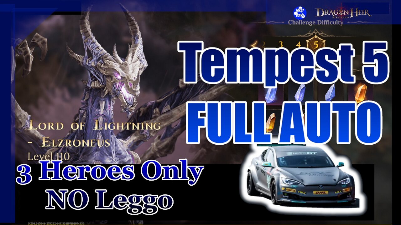 🗲🗲 Tempest Domain 5 ONLY 3 HEROES! NO LEGGO F2P FULL AUTO! 🗲🗲
