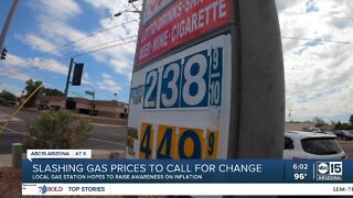 Slashing gas prices to call for change