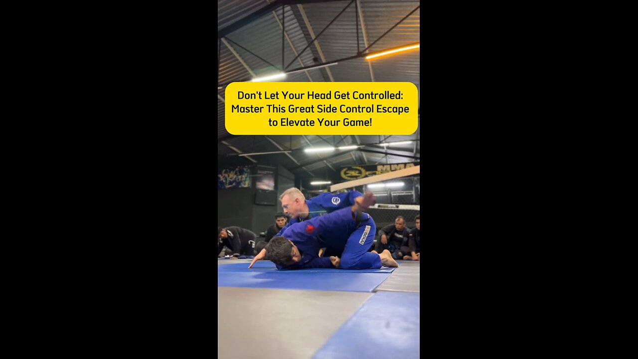 Don't Let Your Head Get Controlled: Master This Great Side Control Escape to Elevate Your Game!