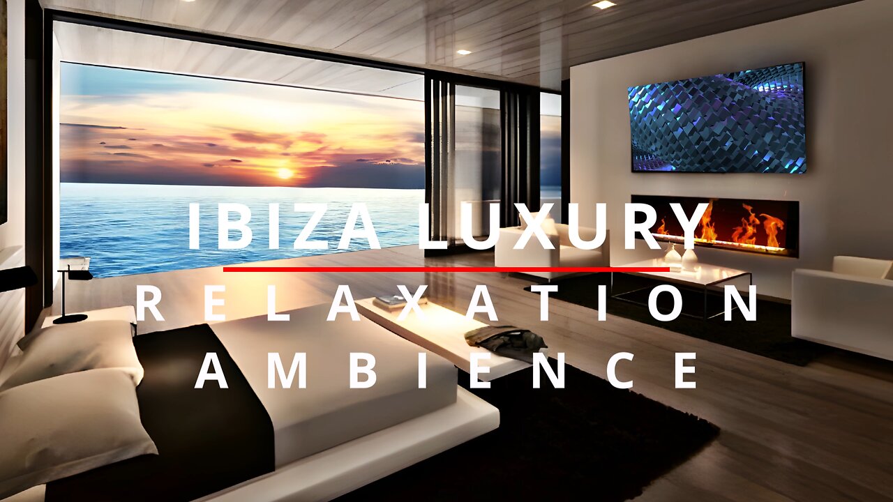 Soothing Ocean Sunset Relaxation Music | Ibiza Luxury Apartment