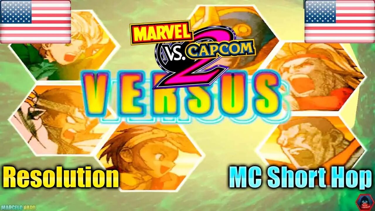 Marvel Vs. Capcom 2 New Age of Heroes (Resolution Vs. MC Short Hop) [U.S.A. Vs. U.S.A.]