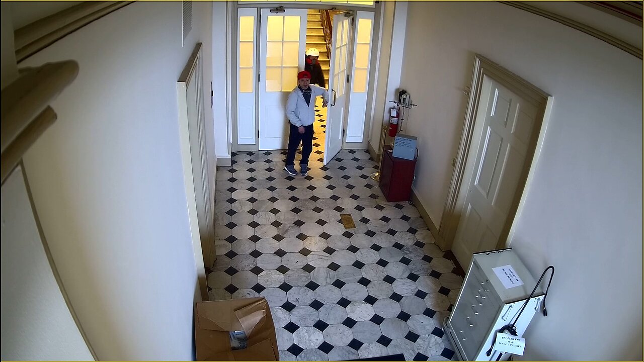 Why are frames missing in this J6 surveillance clip?