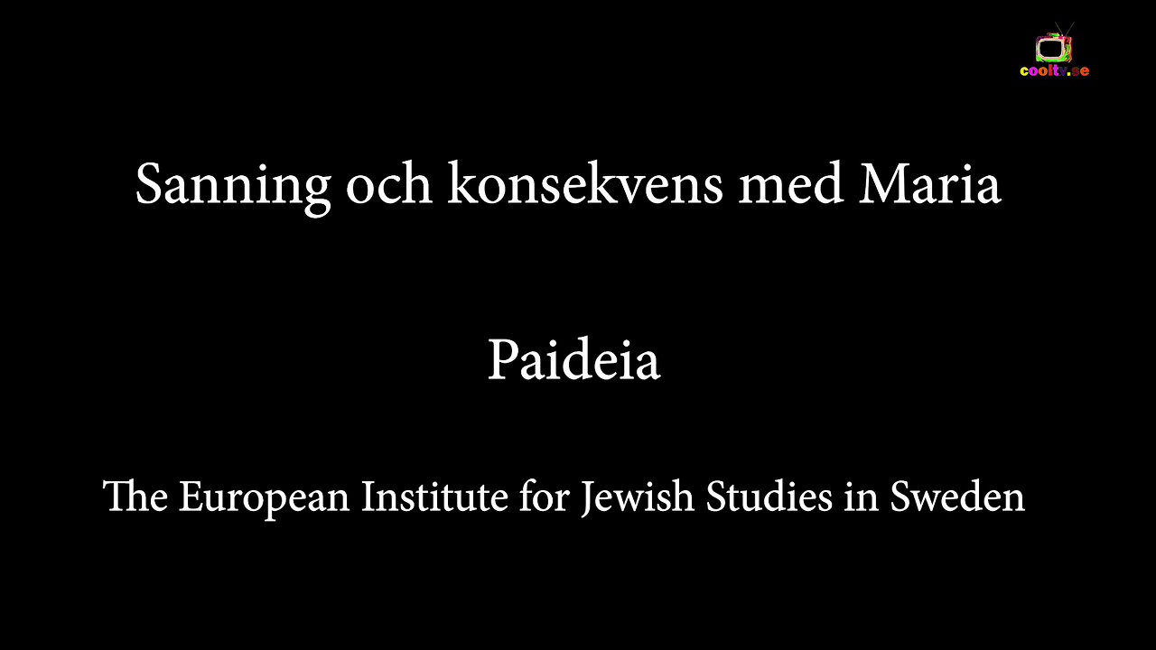 Sanning och konsekvens med Maria Paideia